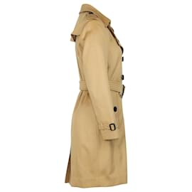 Burberry-Burberry Sandringham Trench coat em algodão bege-Marrom