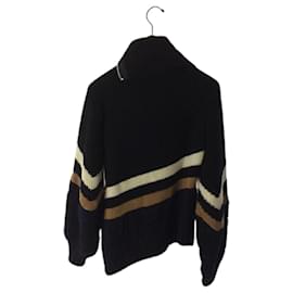 Sacai-[Used] Sacai 19-04631 / Sweater (thick) / 1 / Wool / NVY / 19AW / Pullover / Knit / Secast-Navy blue