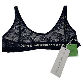 Stella Mc Cartney Black lace bralette bra Black