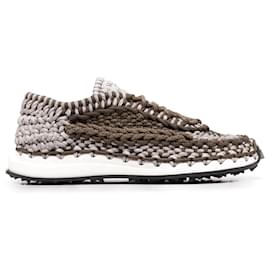 Valentino - Baskets en crochet Vert