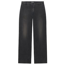 Balenciaga - Pantaloni slim consumati in jersey vintage nero Nero