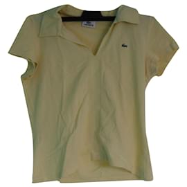 Lacoste-Vintage Lacoste Poloshirt in gelber Farbe-Gelb