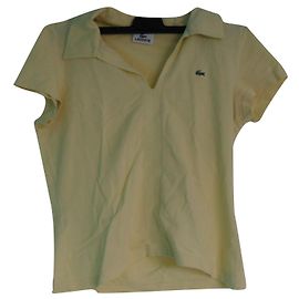 Polo Lacoste vintage en  couleur jaune Jaune