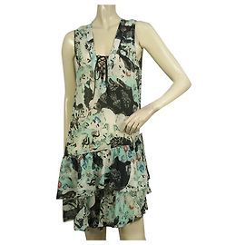 Robe à volants en viscose multicolore Zadig & Voltaire Rory Asymmetric Length taille S Multicolore