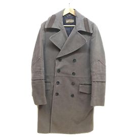 Abrigo John Galliano / 48 / Algodón / KHK / Liso Caqui