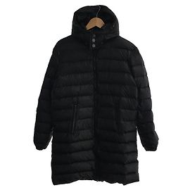 John Galliano Long down jacket / 38 / nylon / black / plain Black