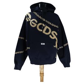 Sudadera GCDS Negra de Algodón Negro