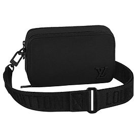 Louis Vuitton LV Alpha tragbare Brieftasche Schwarz