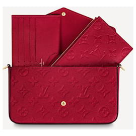Louis Vuitton-Bolso de mano LV Felicie rojo-Roja