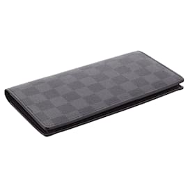 Louis Vuitton-Louis Vuitton Black Damier Graphite Brazza-Black,Grey