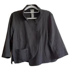 Autre Marque Black Cotton Craft Jacket Black