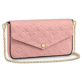 Louis Vuitton-LV Felicie pochette pink empreinte-Pink
