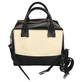 Iceberg Bolsa em couro sintético e cabelo de pônei, Nunca usado Preto