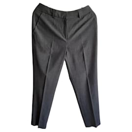 Autre Marque Dark grey chino pants polyester viscose elastane Dark grey