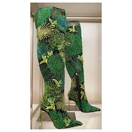 Versace-versace boots new-Green