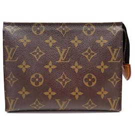 Louis Vuitton-BORSA LOUIS VUITTON BORSA IGIENICA 19 M47544 IN BORSA IN TELA LV MONOGRAM-Marrone