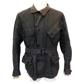 JACKET BARBOUR INTERNATIONAL SUIT L 52 JACKET BROWN OILED COTTON JACKET Brown