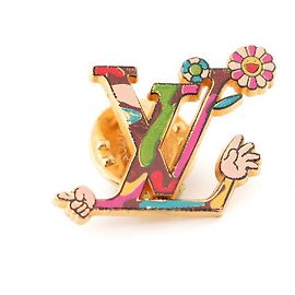 PIN'S LOUIS VUITTON TAKASHI MURAKAMI MOCA HANDS BROCHE EDITION LIMITEE MOCA 2007 Doré