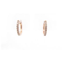 ORECCHINI VANESSA TUGENDHAFT MEZZO SET ORECCHINI IN ORO ROSA DIAMANTI D'oro