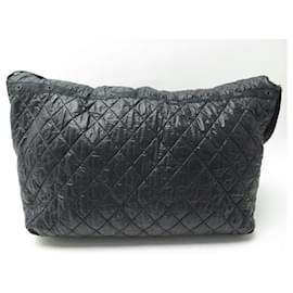 Chanel-TRAVEL HANDBAGS CHANEL COCO COCOON XL QUILTED CANVAS BANDOULIERE BAG-Black