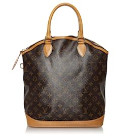 Louis Vuitton-Louis Vuitton Brown Monogram Lockit Vertical-Brown