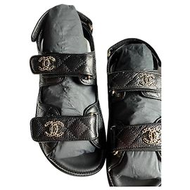 Sandali da papà Chanel UE37 Nero