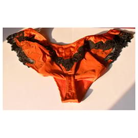 La Perla-La Perla Thong - Tamanho 38-Laranja