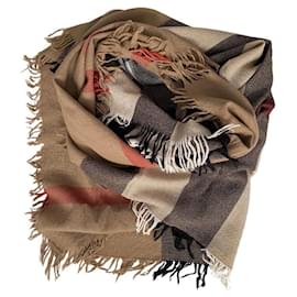 Burberry-Burberry square scarf excellent condition camel-Beige