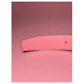Hermès-Cinturón hermes constance-Rosa,Roja