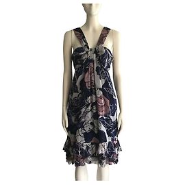 Diane Von Furstenberg DvF Pilar vintage silk dress with wildrose pattern Multiple colors
