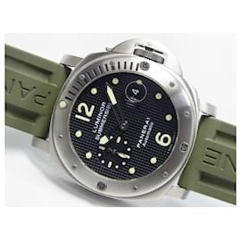 Panerai-PANERAI Luminor Submersible Titanium PAM00025 D series Mens-Black