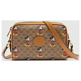 Borsa a tracolla Gucci x Disney GG Supreme Marrone