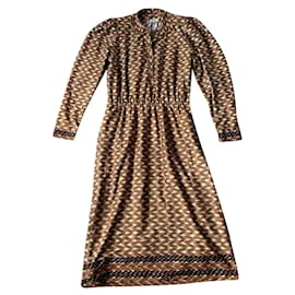 Lanvin-Vintage-Kleid von Lanvin-Beige,Karamell