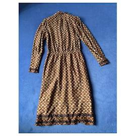 Lanvin-Vintage-Kleid von Lanvin-Beige,Karamell