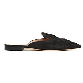 Alberta Ferretti BLACK JEWEL MULES EU39 new Black