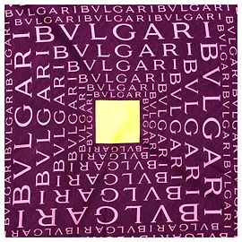 Sciarpa Bulgari in seta viola Porpora