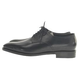 John Lobb GIOVANNI LOBB cleve / 8E / Ultimo 7000/5 Scarpe derby rosse occhi / Regno Unito8 / Pelle nera Nero