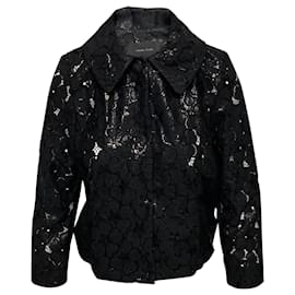 Simone Rocha-Simone Rocha Lace Jacket in Black Nylon-Black