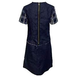 Erdem-Erdem Octavia Denim Dress in Blue Cotton-Blue