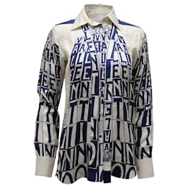 Valentino Button-Down-Hemd aus weißer Seide Weiß