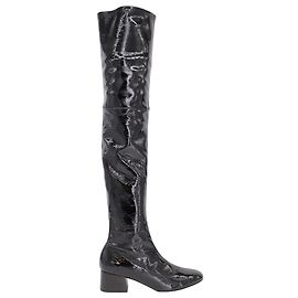 Botines Khaite Sedona de Charol Negro Negro