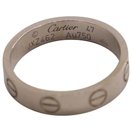 Cartier-Aliança de casamento Cartier Love em ouro platina-Prata,Metálico