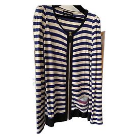 Sonia Rykiel Gilet rayé coton avec fermeture Autre
