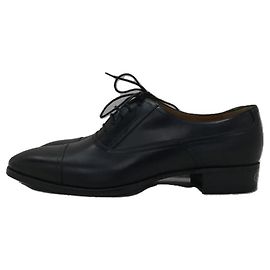 GUCCI Abendschuhe / UK9 / SCHWARZ / Leder / Lackleder / Sohlenlogo / Schnürschuhe Schwarz