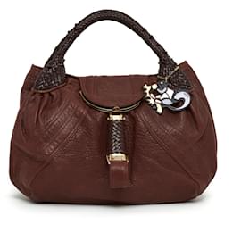 Fendi-SPY AND MIRRO KEY HOLDER-Dark red