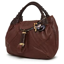 Fendi-SPY AND MIRRO KEY HOLDER-Dark red