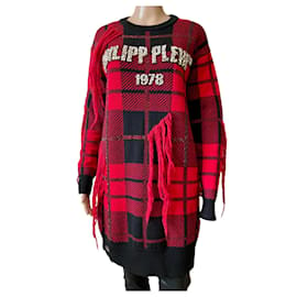 Philipp Plein-Knitwear-Black,Red