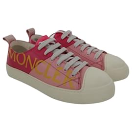 Moncler-Moncler Linda sneaker in pink leather-Pink