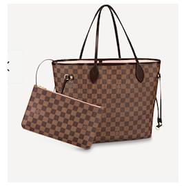 Louis Vuitton-LV Neverfull MM damier with pink-Brown