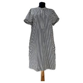 Robe Ralph Lauren Rayée en Coton Noir Blanc Noir Blanc Multicolore
